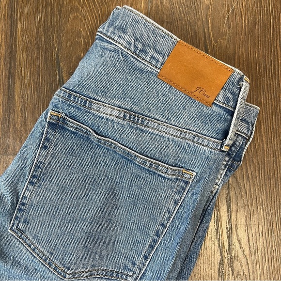 J. Crew High Rise Flare Blue Denim Jeans SZ 31T - Picture 2 of 7